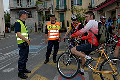 Course de cyclisme à Biot en mai 2008