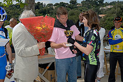 Course de cyclisme à Biot en mai 2008