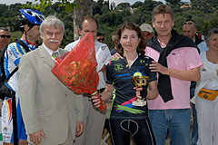 Course de cyclisme à Biot en mai 2008