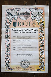 La fête des vendanges à Biot en 2009