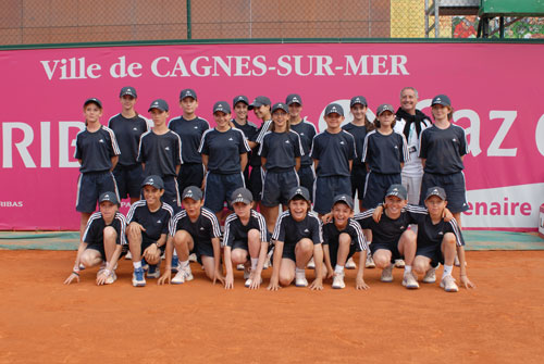 Benevoles de l'Open Gaz de France de Cagnes sur Mer 2007