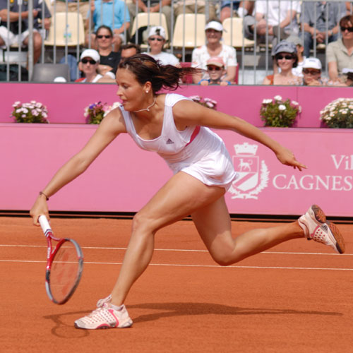 Tatjana MALEK lors de la Finale de l'Open Gaz de France de Cagnes sur Mer 2007 - Tournoi ITF Féminin