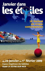 Affiche de Festival de Cirque Contemporain de La Seyne sur Mer 2009