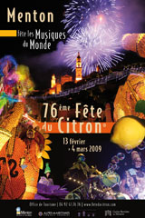 Affiche de la Fête du Citron de Menton 2009