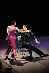 Spectacle “Abrazame Tango” lors du festival “Menton, Ma ville est Tango” 2008