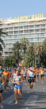 Photo du Semi-Marathon de Nice 2007 (près du Casino Ruhl)