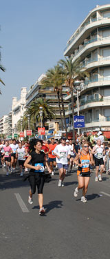 Photo du Semi-Marathon de Nice 2007 (sur la Promenade des Anglais)