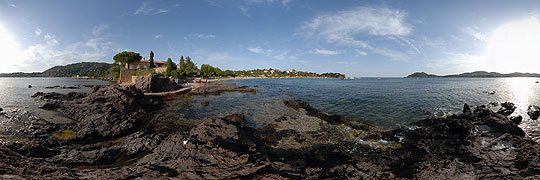 Panorama des plages d'Agay