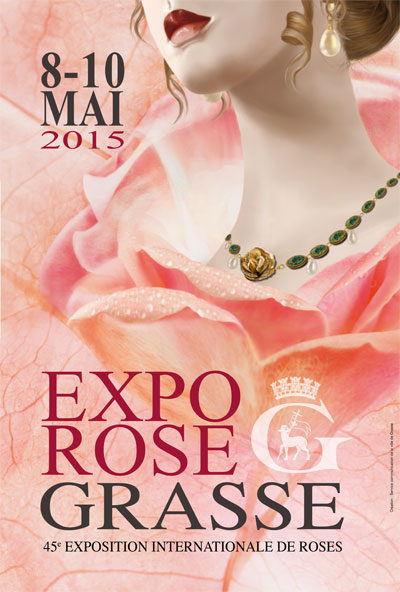 Affiche Expo Rose à Grasse en 2015